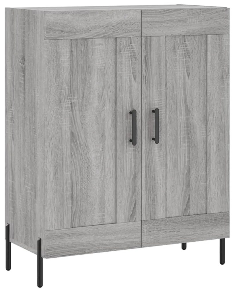 vidaXL Ντουλάπι Γκρι Sonoma 69,5 x 34 x 180 εκ. Επεξεργασμένο Ξύλο