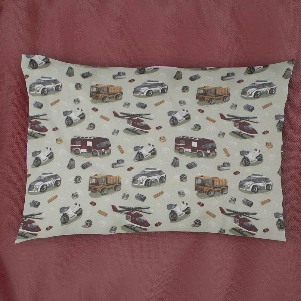 Μαξιλαροθήκη Παιδική Toys 47 Olive DimCol 35X45 35x45cm 100% Cotton Flannel