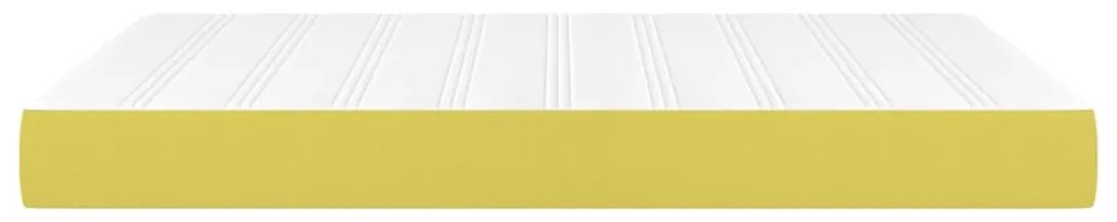 vidaXL Στρώμα με Pocket Springs Πράσινο 140x190x20 εκ. Υφασμάτινο