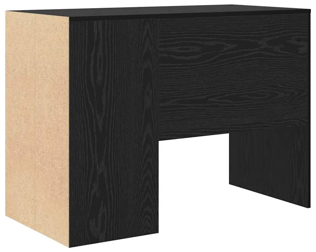vidaXL Γραφείο με ράφι Μαύρη δρυς 102 x 50 x 75 εκ Επεξεργασμένο ξύλο