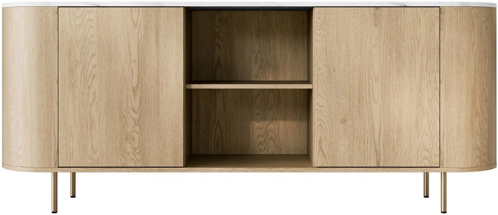 Μπουφές Lygrint II-leuko marmaro - xruso