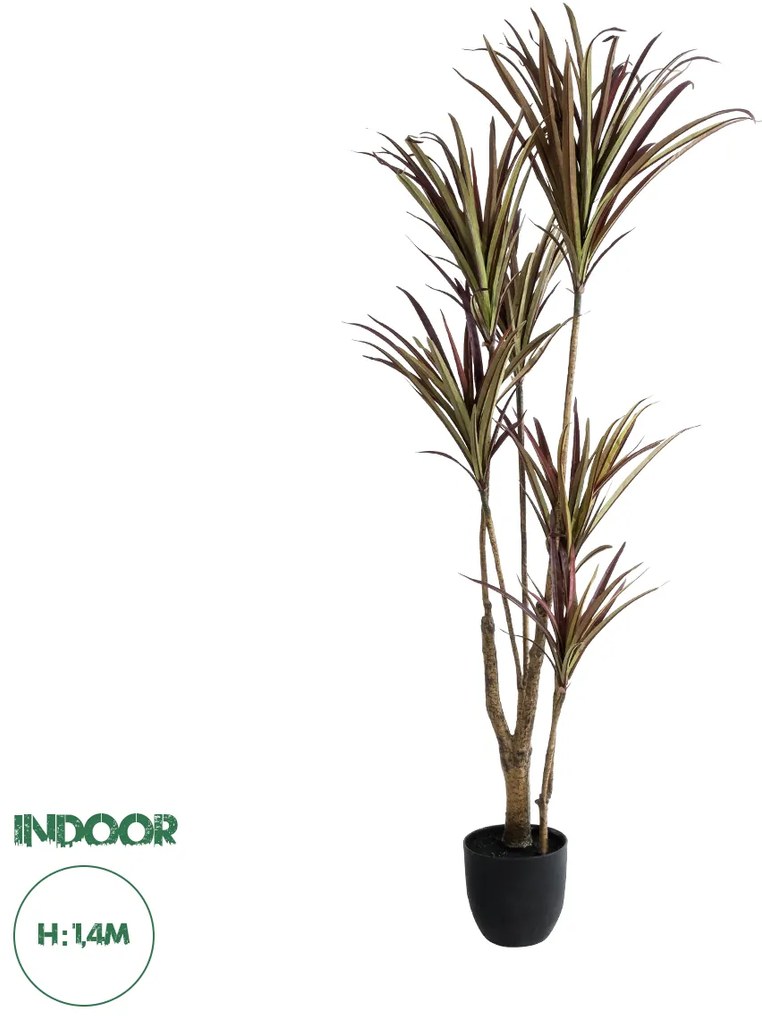 20970 GloboStar®  Artificial Garden DRAGON BLOOD TREE 20970 - Τεχνητό Διακοσμητικό Φυτό Δράκαινα Φ60 x Υ140cm