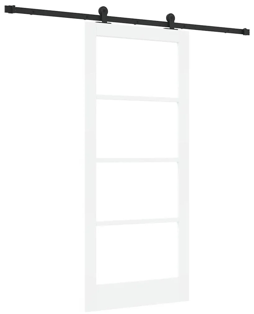 vidaXL Συρόμενη Πόρτα ORKDAL Λευκό 86 x 198.5 cm Ξύλο και μέταλλο