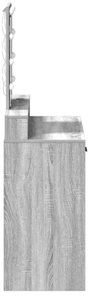 vidaXL Τραπέζι περιποίησης Γκρι 79 x 41 x 140 εκ. Επεξεργασμένο ξύλο