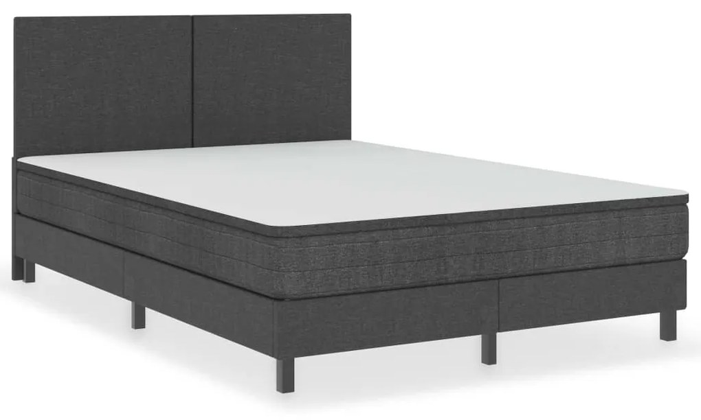 vidaXL Πλαίσιο Κρεβατιού Boxspring Γκρι 180 x 200 εκ. Υφασμάτινο