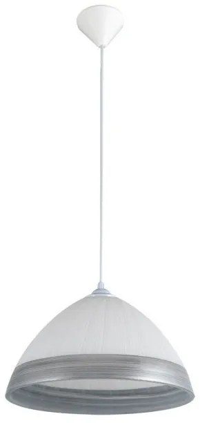 Κρεμαστό Φωτιστικό Οροφής 1xΕ27 Γυαλί Φ24cm PDA 1147 Arlight-83477-Ασημί 0083477