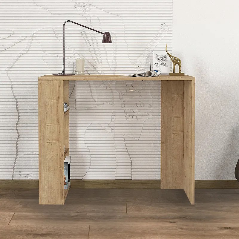 ΓΡΑΦΕΙΟ ΕΡΓΑΣΙΑΣ NETENIA MEGAPAP ΧΡΩΜΑ SAPPHIRE OAK 90X40X74ΕΚ.