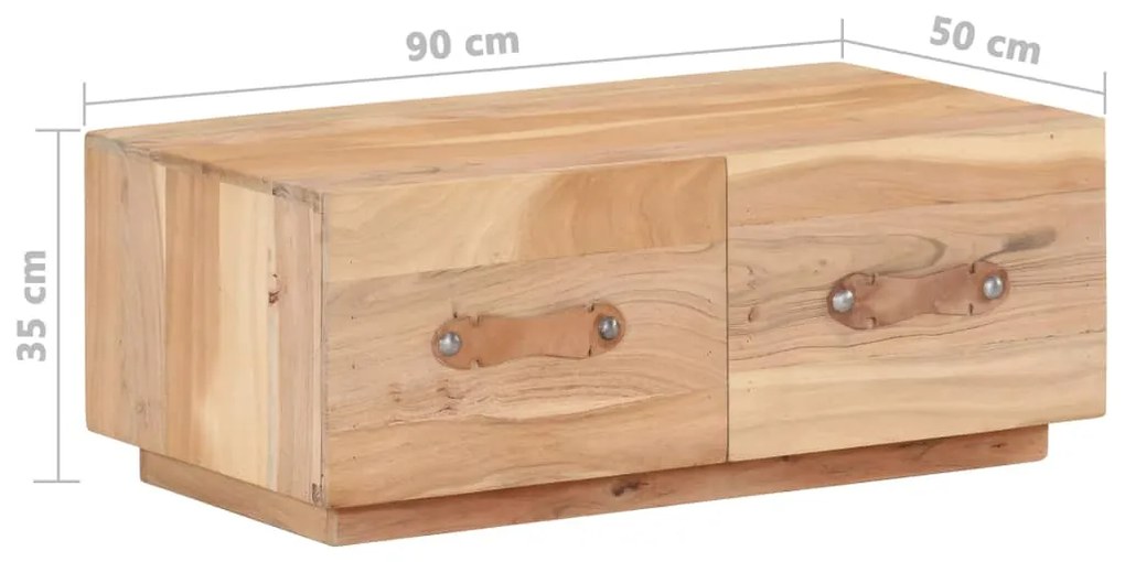 vidaXL Τραπεζάκι Σαλονιού 90 x 50 x 35 εκ. από Μασίφ Ανακυκλωμένο Ξύλο