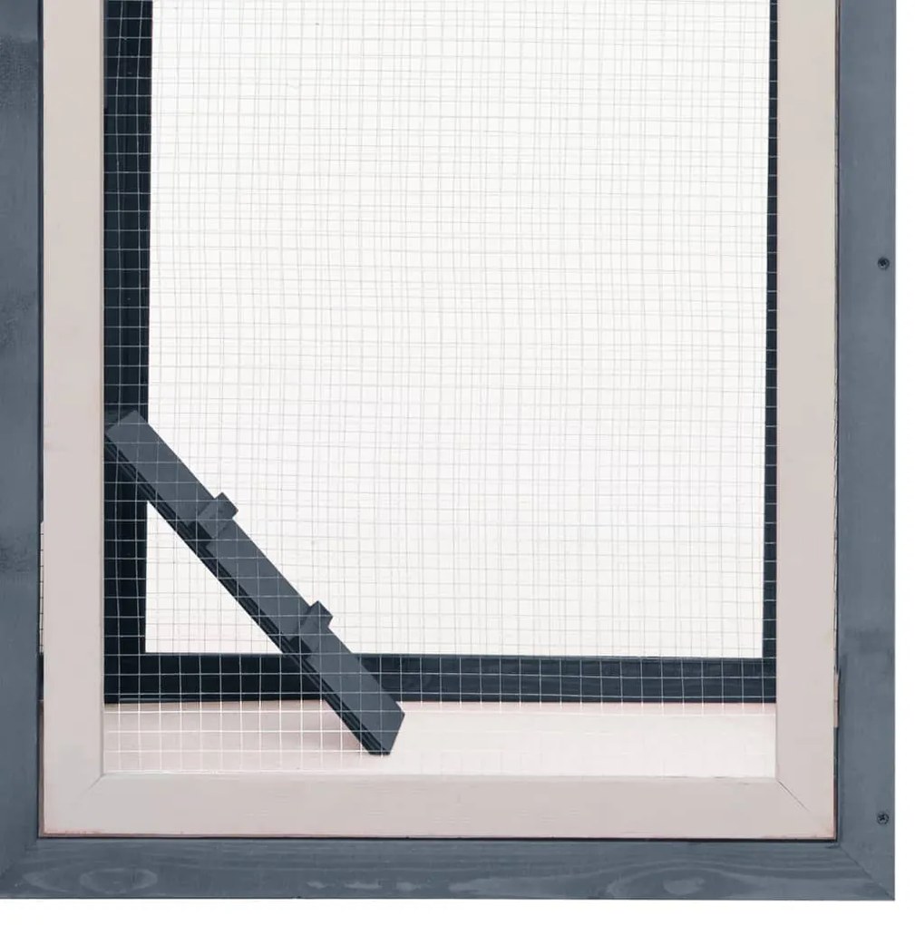 vidaXL Κοτέτσι Γκρι 170 x 81 x 110 εκ. από Μασίφ Ξύλο Πεύκου &amp; Ελάτης