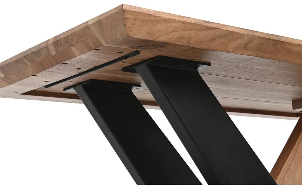 Τραπεζάκι Καφέ DKD Home Decor Μέταλλο ξύλο ακακίας 115 x 60 x 45 cm