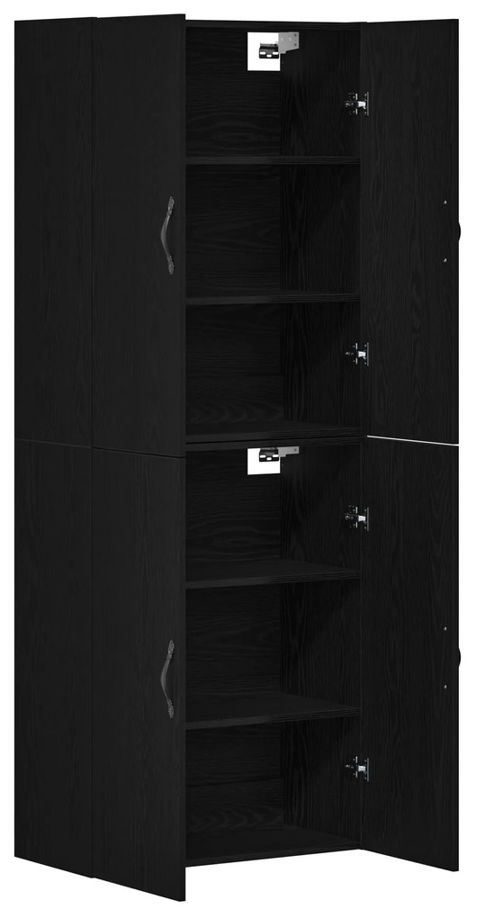 vidaXL Ντουλάπες 2 τμχ σε Μαύρη Δρυς 69,5x34x180 εκ. - Επεξεργασμένο Ξύλο