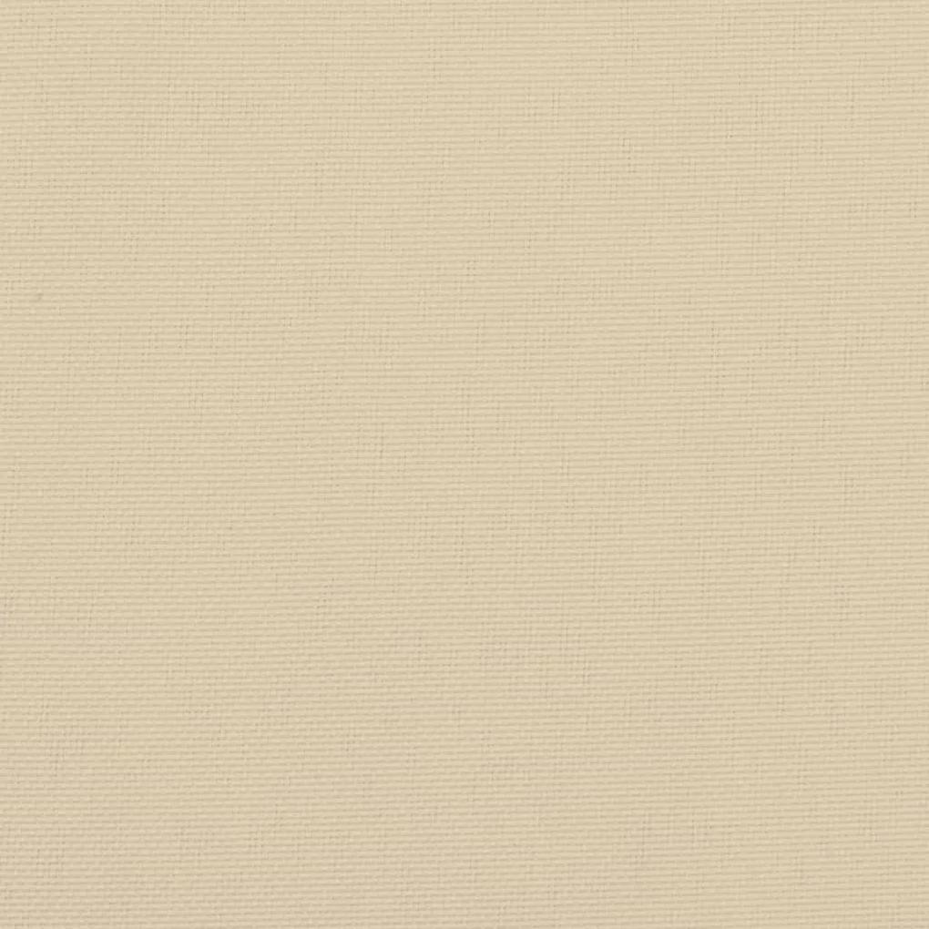 vidaXL Μαξιλάρι Στρογγυλό Μπεζ Ø 60 x 11 εκ. από Ύφασμα Oxford