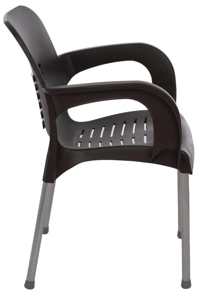 ΠΟΛΥΘΡΟΝΑ ΠΟΛΥΠΡΟΠΥΛΕΝΙΟΥ RECYCLED KAREK  ΚΑΦΕ ΧΡΩΜΑ 59x58x81Y εκ. 59x58x81 εκ.