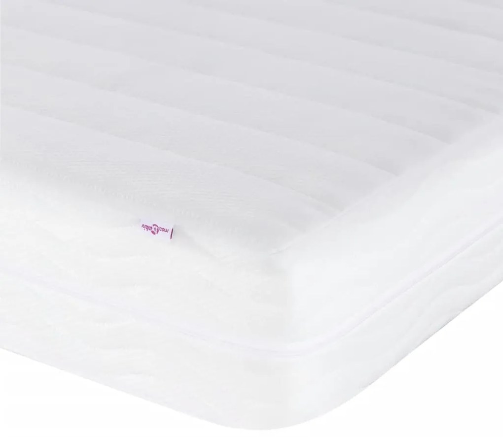 vidaXL Κρεβάτι με Στρώμα Dover Ανοιχτό Γκρι 90x190 εκ. Υφασμάτινο