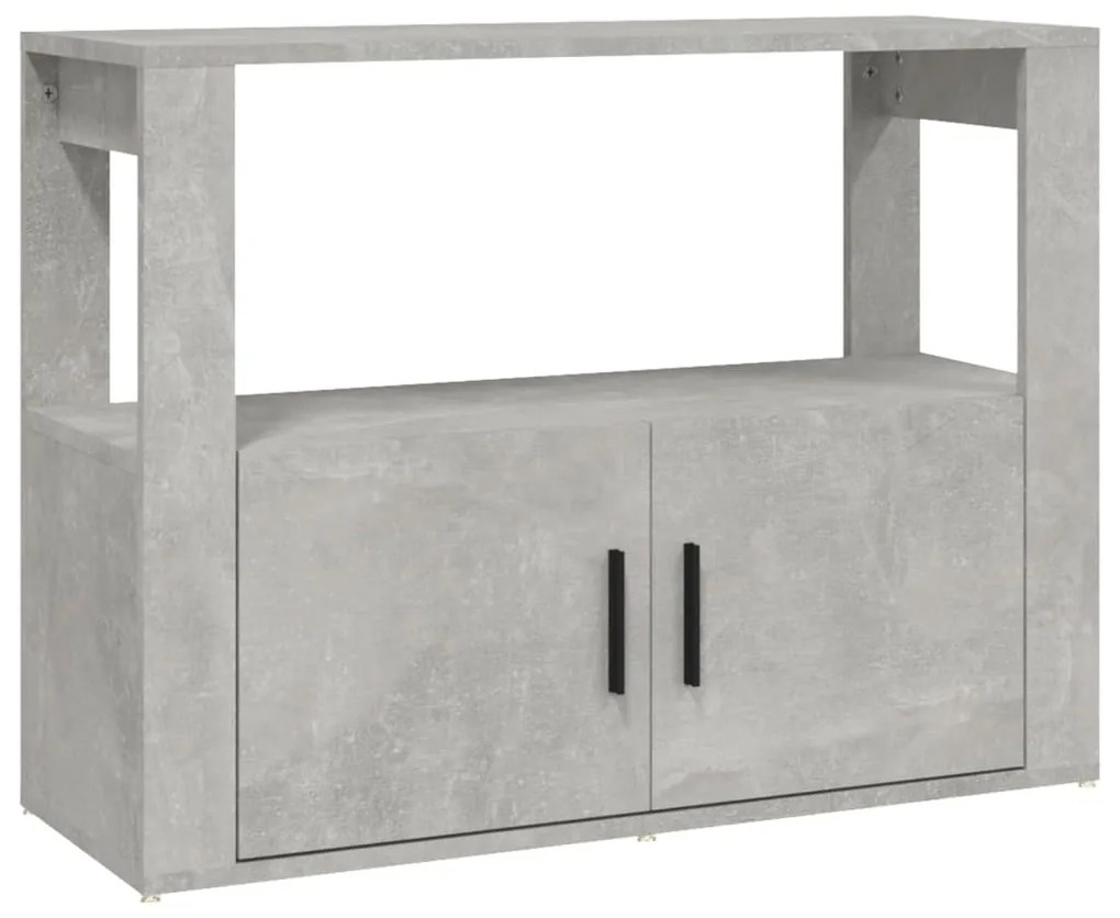 vidaXL Ντουλάπι Γκρι Σκυροδέματος 80x30x60 εκ. Επεξεργασμένο Ξύλο
