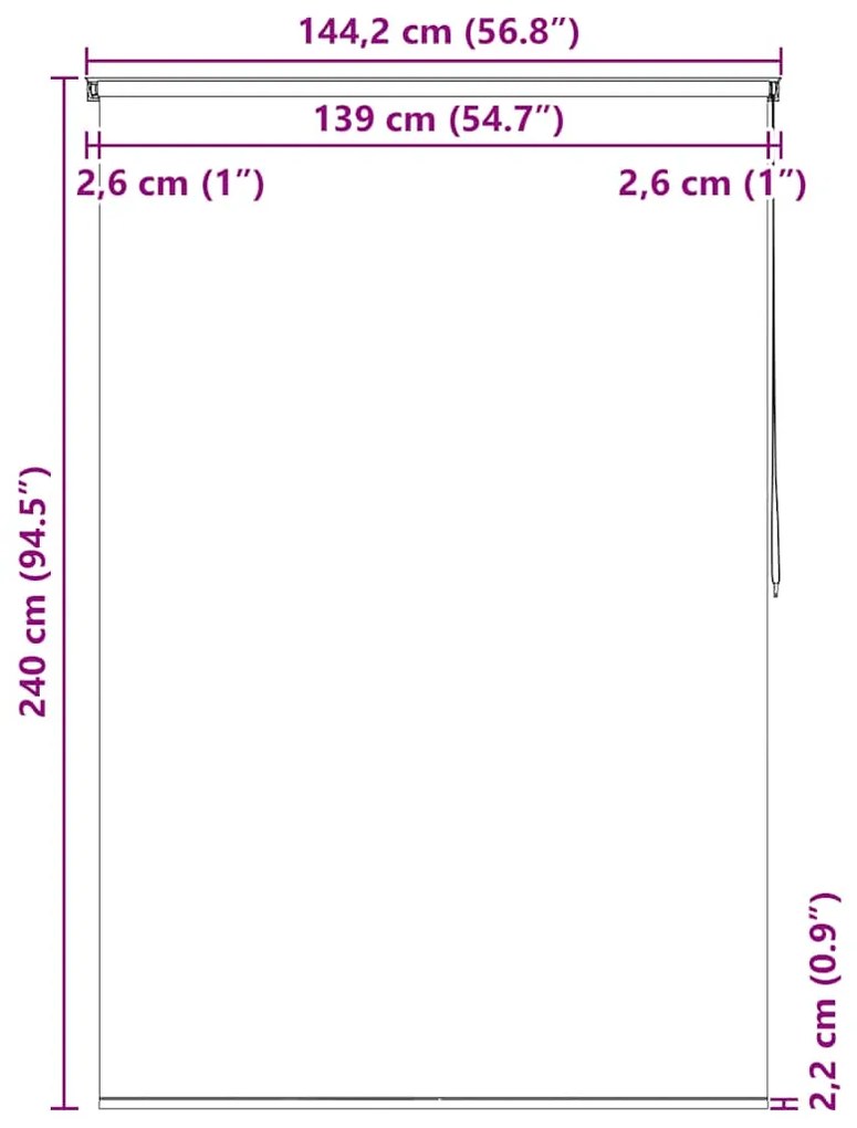 Κουρτίνα Μπάνιου Ρολό Σχέδιο Πιτσιλιά 140 x 240 εκ. 142874