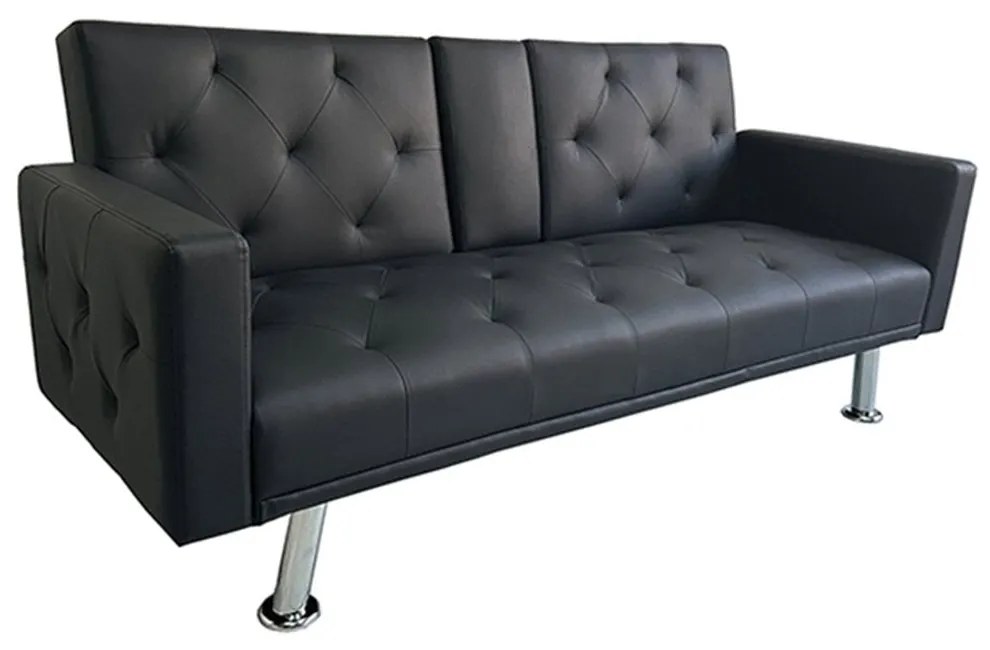 Καναπές-Κρεβάτι Rest/Arms 40.0205 188x88x79/188x100x39cm Black