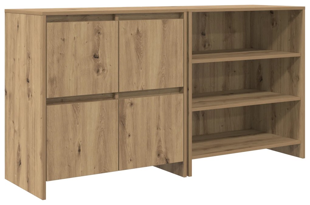 vidaXL Παραδοσιακά Πλευρικά Έπιπλα 2 pcs artisan δρυς 70 x 41 x 75 εκ.