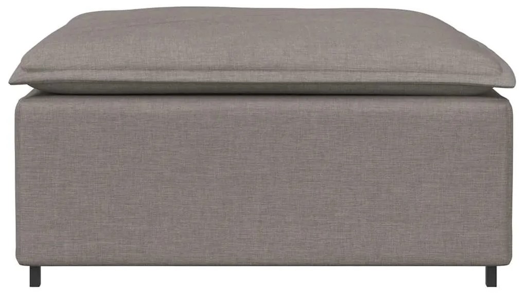 vidaXL Υποπόδιο Καναπέ-Μεταλλικό Χρώμα Μπεζ 100x100x48 εκ.