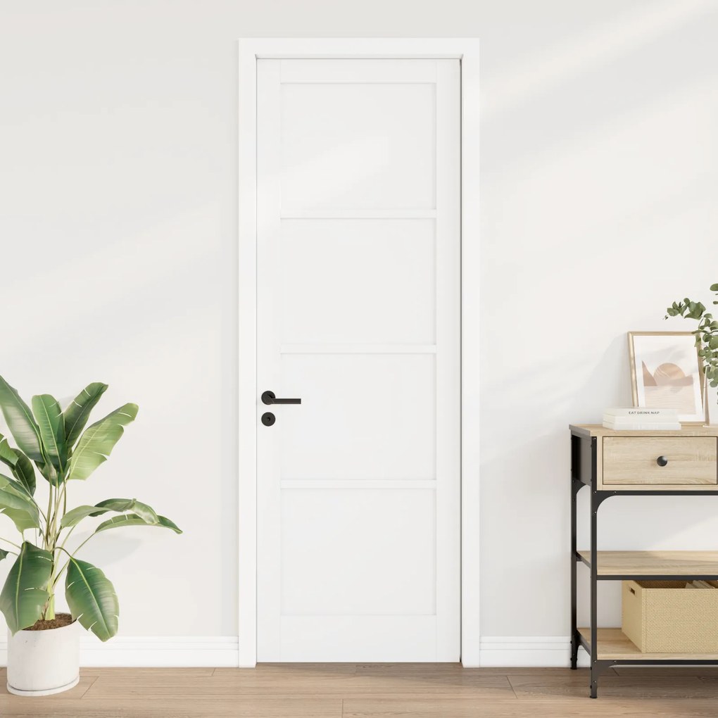 vidaXL Εσωτερική Πόρτα 'ORKDAL' Λευκή 78x232x4 εκ. Στερεού Ξύλου Πεύκου