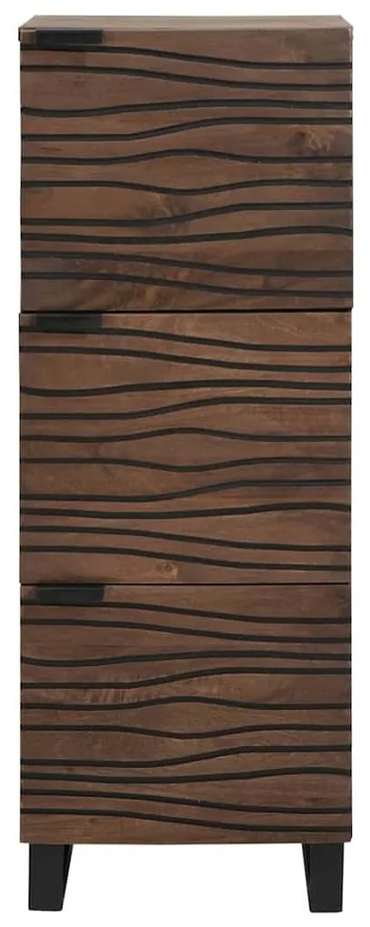 vidaXL Highboard Καφέ 40 x 33 x 110 εκ Μασίφ ξύλο μάνγκο