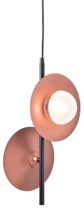 Φωτιστικό Οροφής HL4302P27BC 2ΧG9 27Χ20ΧΗ118 Copper-Black Aca Decor Metal, Glass