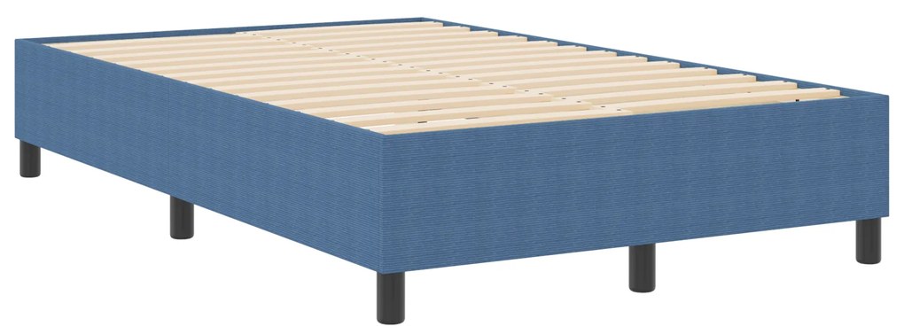 vidaXL Κρεβάτι με ελατήριο Μπλε 120x200 εκ Κορντούρα
