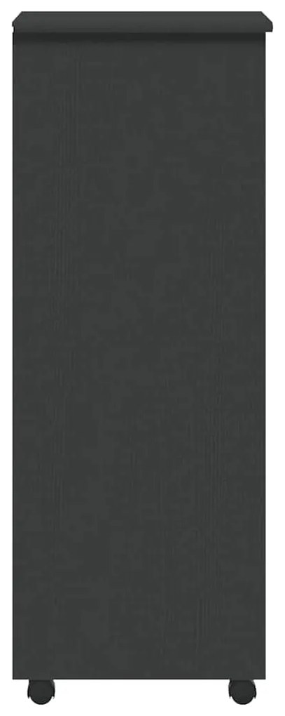 vidaXL Ντουλάπι Κυλιόμενο με Συρτάρια MOSS Γκρι από Μασίφ Ξύλο Πεύκου