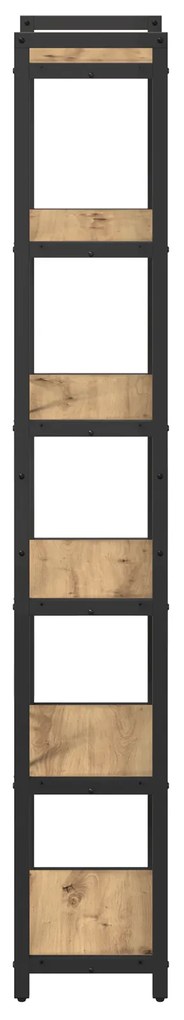 vidaXL Βιβλιοθήκη artisan δρυς 40 x 30 x 188 εκ Επεξεργασμένο ξύλο