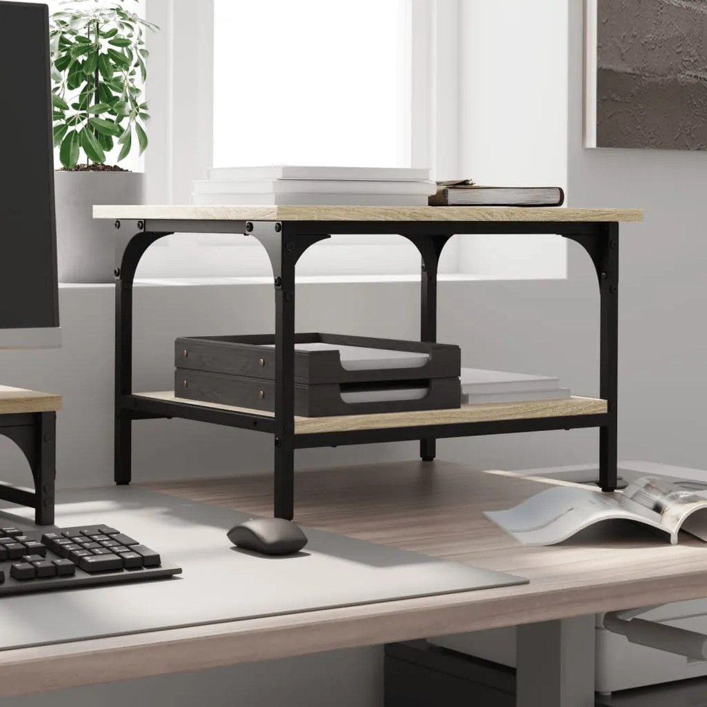 vidaXL Βάση Εκτυπωτή 2 Επιπέδων Sonoma Δρυς 50x40x38 εκ Επεξ. Ξύλο