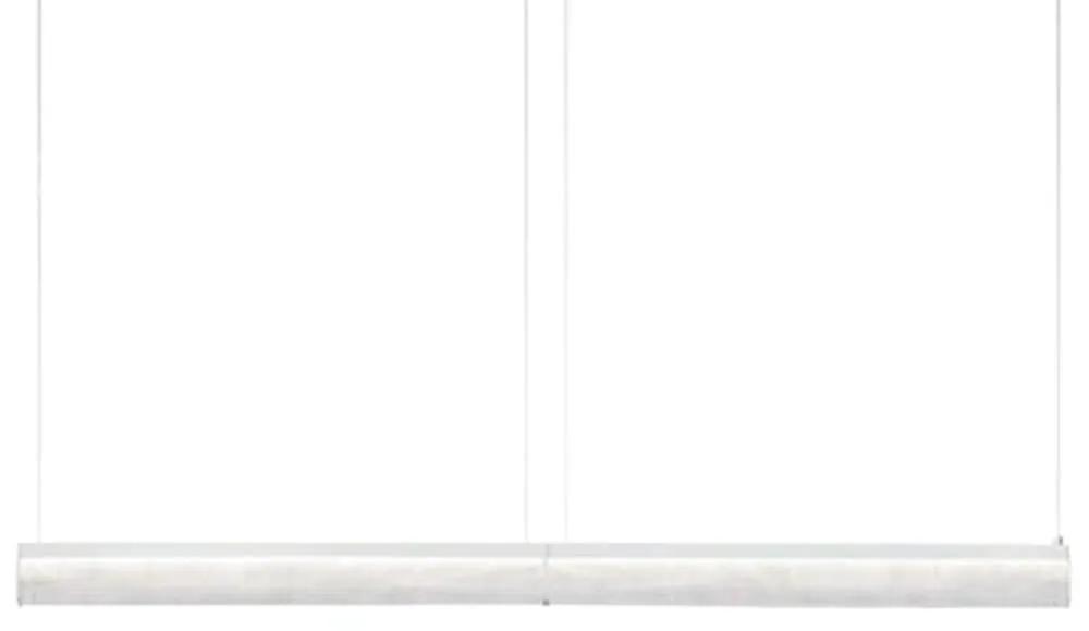 Φωτιστικό Οροφής - Ράγα Modula Double Crystal 192x5,5x10cm Led 7542lm 70W 3000K Light Grey Slamp
