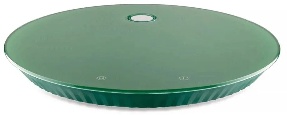 Ζυγαριά Κουζίνας Ψηφιακή Plissé MDL16 GR 27,5x2,8cm Green Alessi Resine,Glass