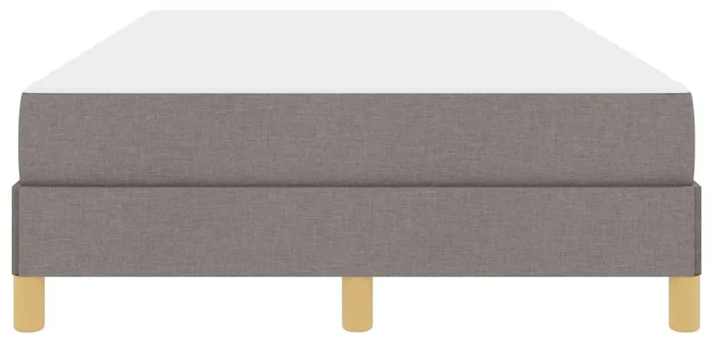 vidaXL Κρεβάτι με ελατήρια με στρώμα Taupe 120 x 200 cm ύφασμα