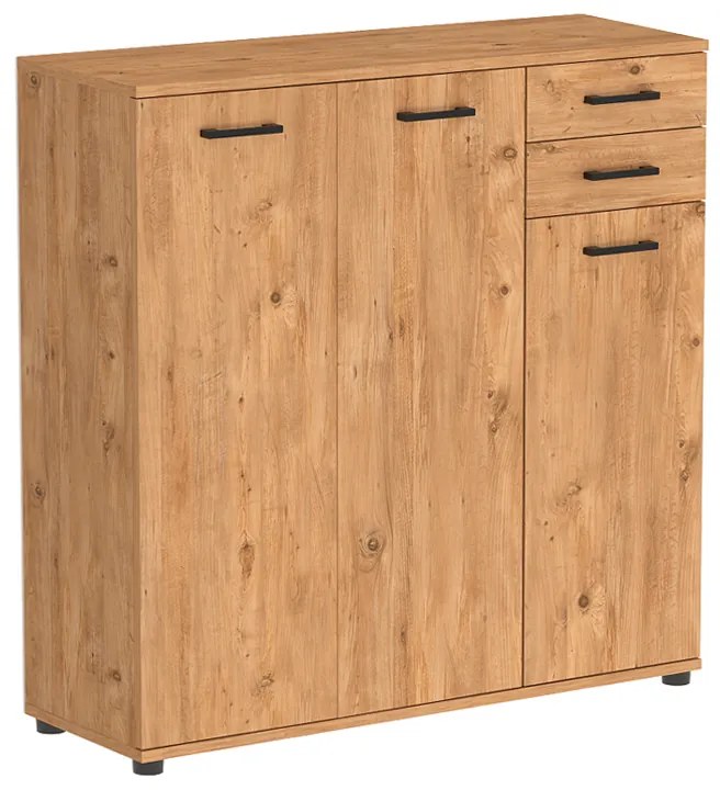 Παπουτσοθήκη - ντουλάπι Polly Megapap χρώμα pine oak 108x35x108εκ.