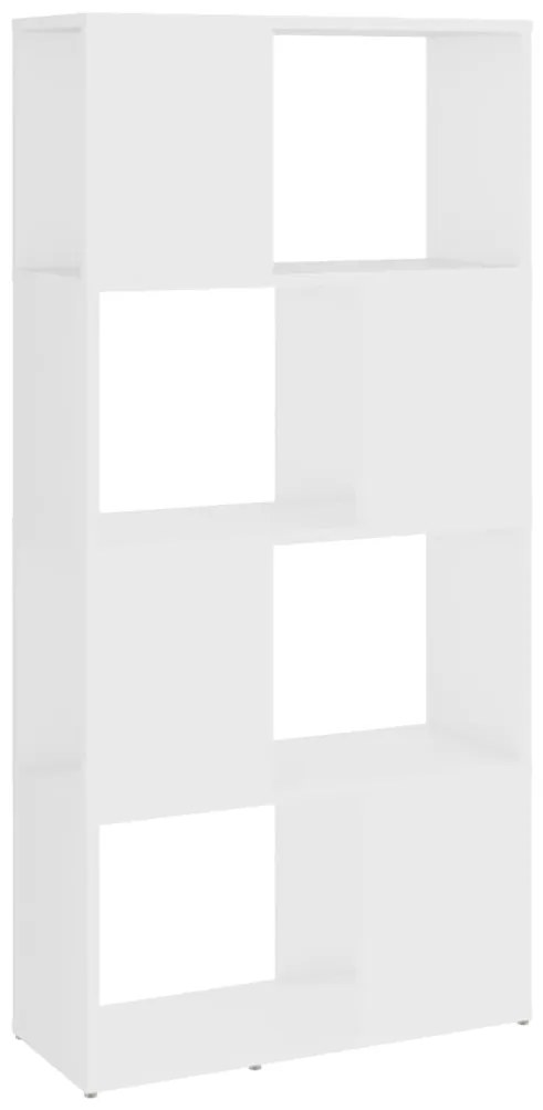 vidaXL Βιβλιοθήκη/Διαχωριστικό Χώρου Λευκό 60x24x124,5 εκ. Μοριοσανίδα