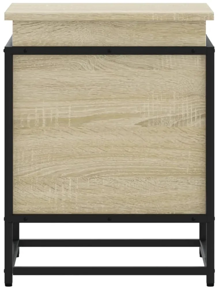 Κουτί Αποθήκευσης με Sonoma Δρυς 40x40x51,5 εκ. Επεξ. Ξύλο - Καφέ