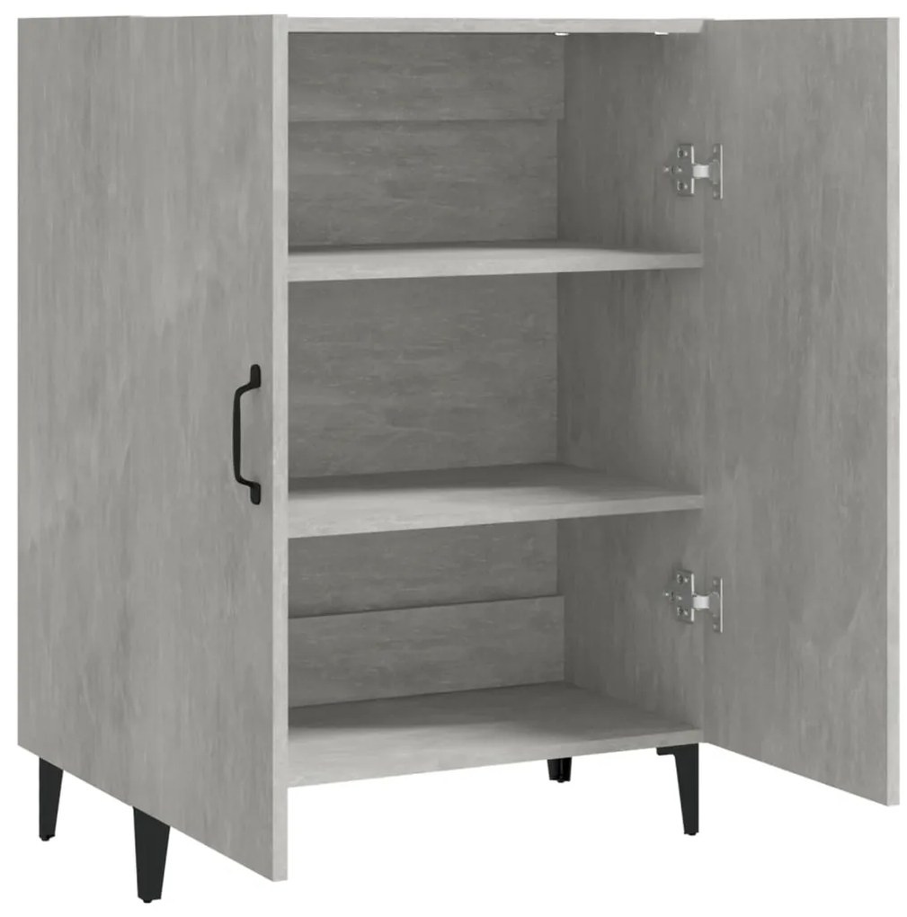 vidaXL Ντουλάπι Γκρι Σκυροδέματος 70 x 34 x 90εκ. Επεξεργασμένο Ξύλο