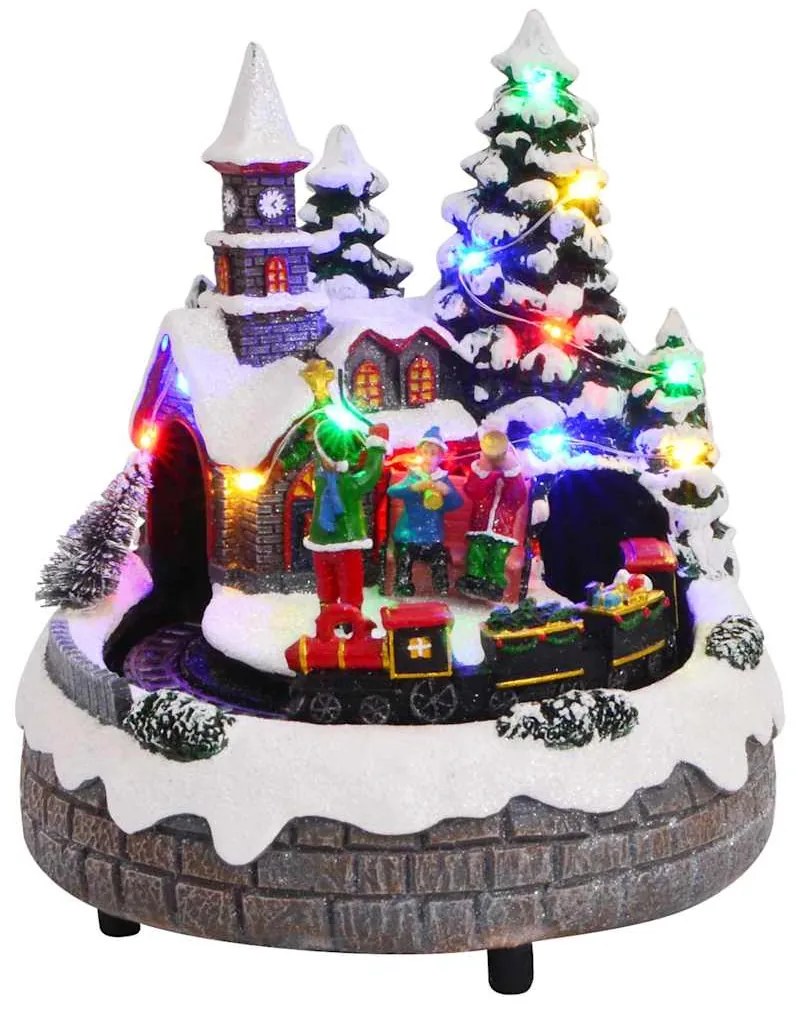 vidaXL Γιορτινός Τραπεζοκόμος Πολύχρωμο 16 x 16 x 19 εκ Ρετσίνι