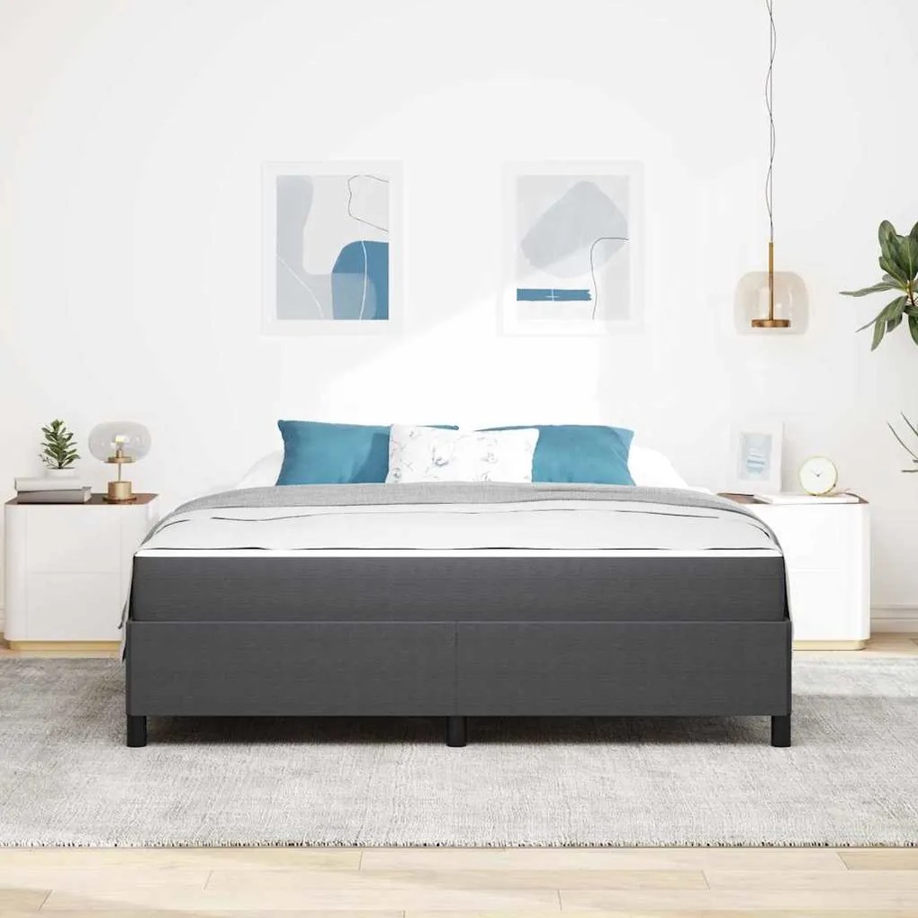 vidaXL Σκελετός Κρεβατιού Άλλο Σκούρο γκρι 180 x 200 cm Βελούδο