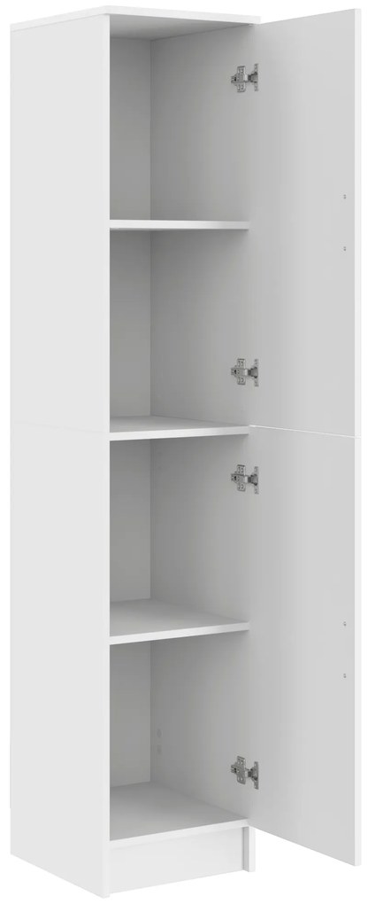 vidaXL Ψηλό Ντουλάπι Λευκό 35 x 39 x 168 εκ Επεξεργασμένο ξύλο