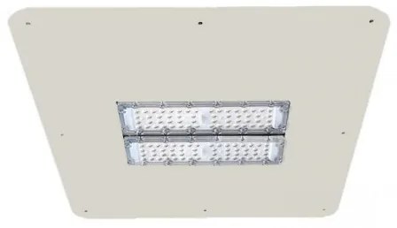 Φωτιστικό Βενζινάδικου Χωνευτό LED 100W Λευκό ΙΡ65 5000K Astra 20556 Interlight-20556-Λευκό 20556