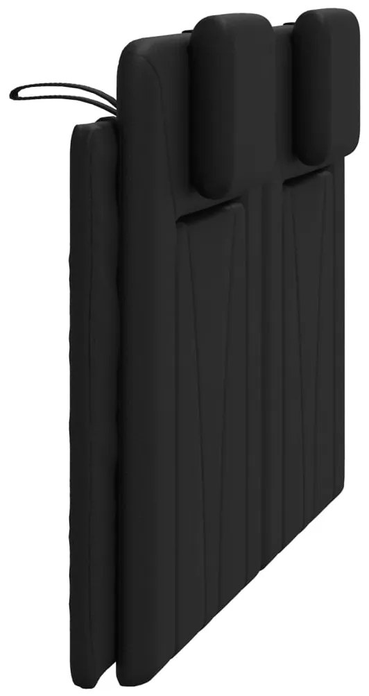 vidaXL Μαξιλάρι για Κεφαλάρι Viana Μαύρο 120 εκ. από Συνθετικό Δέρμα