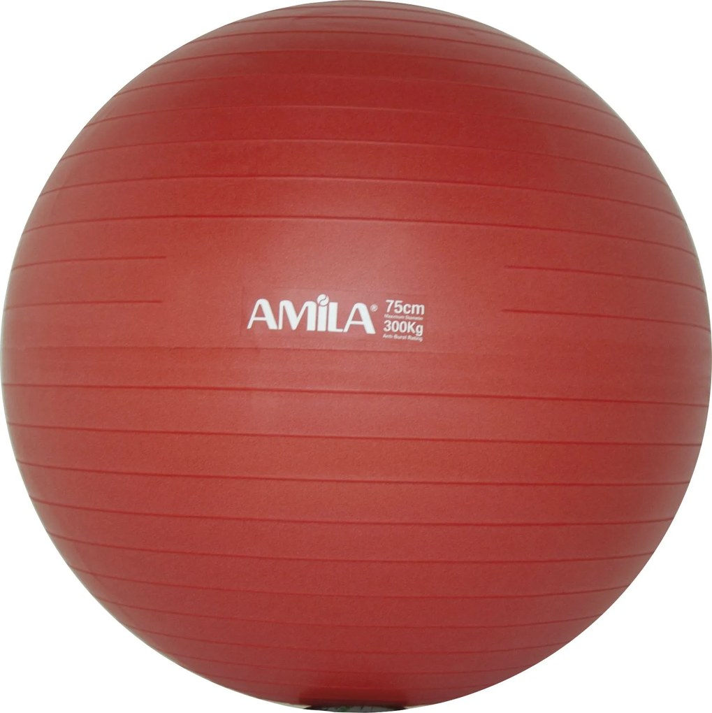 Μπάλα Κινησιοθεραπείας Amila Bulk 75cm Κόκκινη 48443