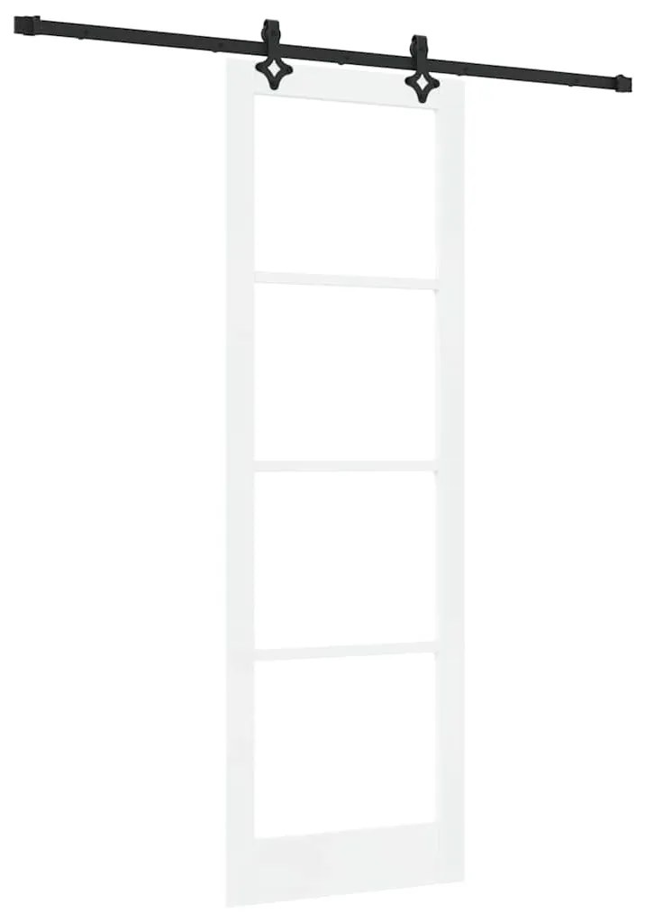 vidaXL Συρόμενη Πόρτα ORKDAL Λευκό 78 x 232 cm Ξύλο και μέταλλο
