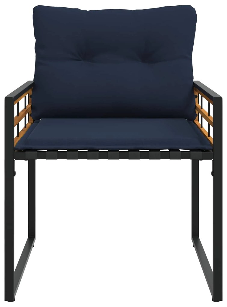 vidaXL Σετ Εξωτερικών Επίπλων με μαξιλάρι 3 pcs Ναυτικό μπλε