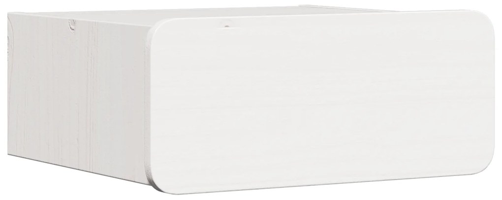 vidaXL Τοίχου Κομοδίνο με συρτάρι Επιτοίχιο 2 pcs Λευκό 39 x 34 x 16.5 εκ.