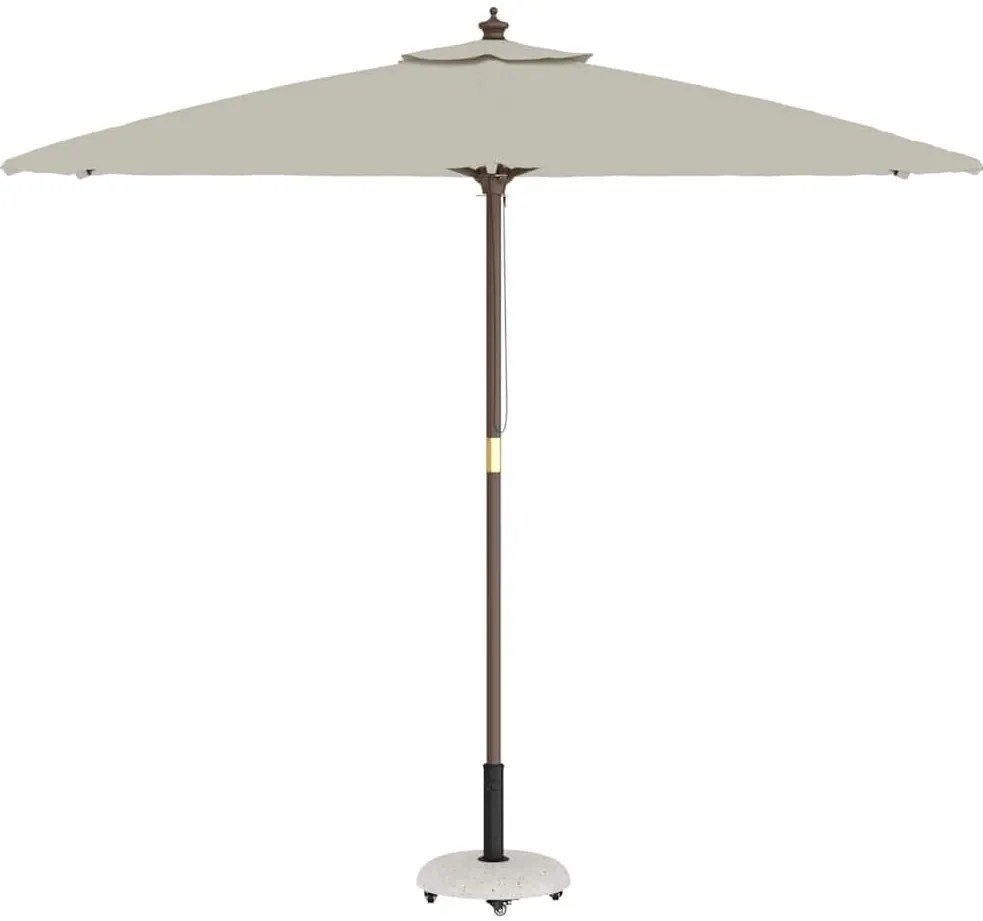 vidaXL Βάση ομπρέλας Λευκό και Μαύρο 45 x 45 x 40 cm