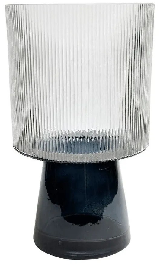 Βάζο 00.03.32515 Φ14,5x25cm Grey-Black Glass