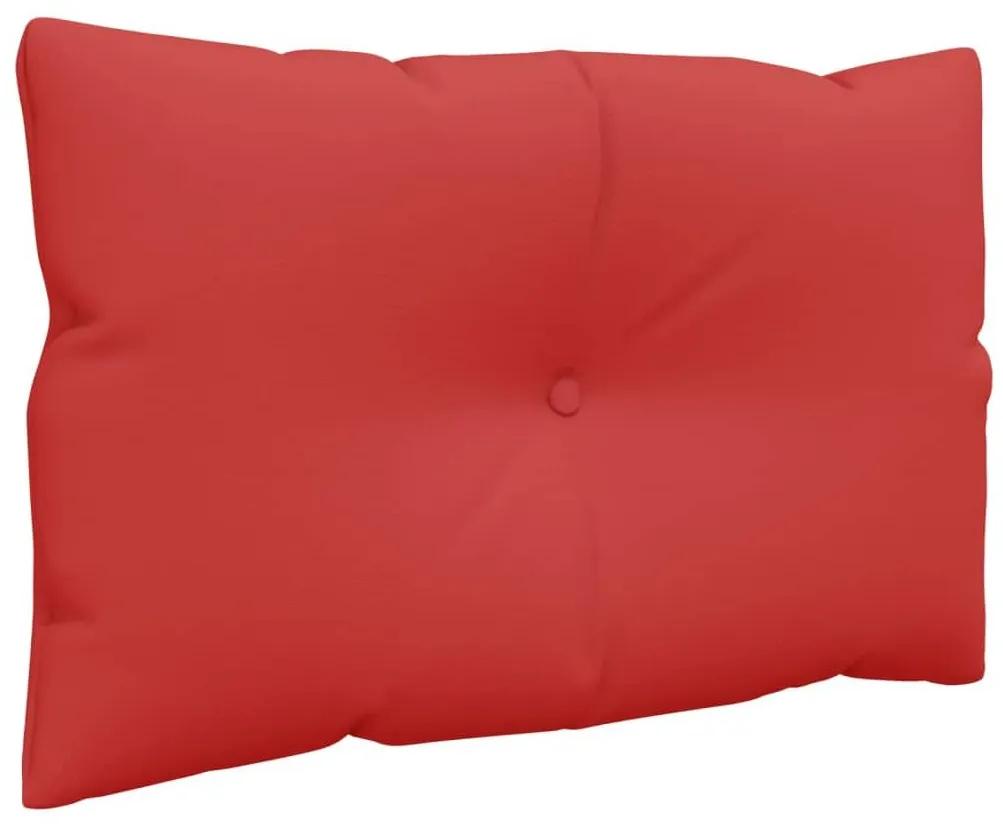 Μαξιλάρια Παλέτας 2 τεμ. Κόκκινα Υφασμάτινα - Κόκκινο