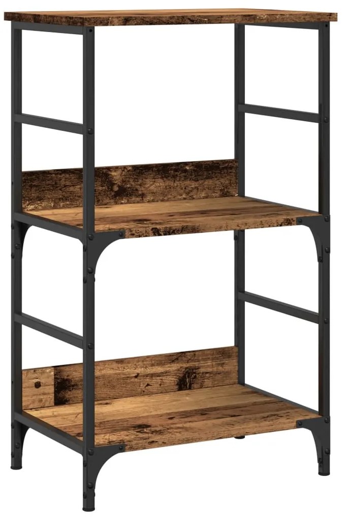 Ντουλάπι βιβλίων Παλιό ξύλο 50x33x82 cm Κατασκευασμένο ξύλο - Καφέ